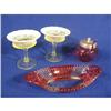 Image 1 : 2 Opalescent & Green depression sherberts etc