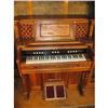 Image 1 : Spoon carved Walnut organ, works.