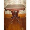 Image 1 : Victorian Walnut marble top table, brn marble