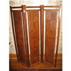 Image 1 : Wooden and caned screen, 67" x 17" x 3 panels