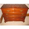 Image 1 : Chest of drawers, 35" h x 44" w chest w/mirror