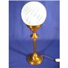 Image 1 : Electric lamp with Opalescent shade, 24"