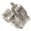 Image 1 : Navajo Sterling Feather Wrap Around Ring