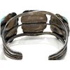 Image 3 : Old Pawn Navajo Turquoise Cuff Bracelet Sterling Silver