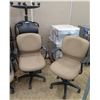 Image 1 : Qty 4 Haworth Rolling Upholstered Office Armchairs MHZ650371