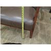 Image 7 : Qty 2 Wooden Curved Armchairs w/ Upholstered Seat 26" x 24" x 18" Seat Height