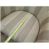Image 8 : Qty 2 Striped Curved Armchairs 28" x 21" x 25" Seat Height