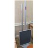 Image 1 : Qty 2 Adjustable Display Stands on Pedestal Base