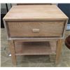 Image 1 : Samuelson Wooden Side Table / Drawer & Undershelf 24" x 21" x 26"H