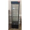 Image 1 : Black & Glass 4 Tier Display Case w/ Interior Lights 18" x 18" x 72"H