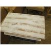 Image 2 : Distressed Wood Side Table w/ Undershelf 30" x 18" x 29"H