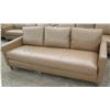 Image 1 : Brown 3 Seat Upholstered Sofa w/ 3 Back Cushions 79" x 36" x 36"H