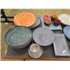 Image 2 : Multiple Colorful Ceramic & Glass Bowls, Plates, Glasses, Mugs, etc Misc Size