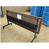 Image 10 : Qty 13 SICO Multiapp Rolling Wood Laminate & Metal Tables TUC 72" x 24" x 29"H