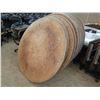 Image 3 : Qty 25 Round Wooden Folding Banquet Tables 5' Diameter