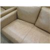 Image 2 : Brown 3 Seat Upholstered Sofa w/ 3 Back Cushions