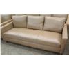 Image 1 : Brown 3 Seat Upholstered Sofa w/ 3 Back Cushions