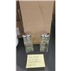 Image 1 : Qty Approx. 24 Table Craft Salt & Pepper Square Glasses Shakers