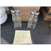 Image 2 : Qty Approx. 24 Table Craft Salt & Pepper Square Glasses Shakers
