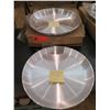 Image 1 : Qty 8 Winco Aluminum Seafood Trays 120oz