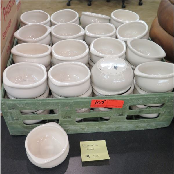 Qty Approx. 49 Diversified Bowls (Rack Not Included)