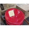 Image 2 : Qty Approx. 55 Red Cascading Bowls 16oz B-788-RSP