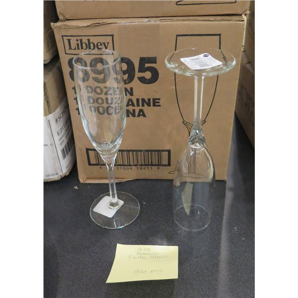 Qty 36 Libbey Domaine Flute Glasses 6oz 8995