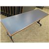 Image 2 : Qty 17 SICO Multiapp Rolling Wood Laminate & Metal Tables TUC