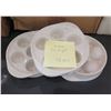 Image 1 : Qty 13 White 6 Hole Escargot Dishes