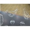 Image 2 : Qty 28 Glass Bird Glasses w/ Stem Pedestal Base