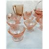 Image 3 : Jeanette Cherry Blossom Pink Depression Glass Dish Set