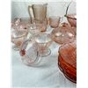 Image 4 : Jeanette Cherry Blossom Pink Depression Glass Dish Set