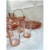 Image 7 : Jeanette Cherry Blossom Pink Depression Glass Dish Set