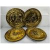 Image 1 : Vintage Embossed Brass Plates