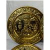 Image 2 : Vintage Embossed Brass Plates