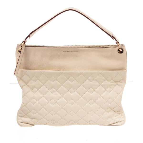 Marc By Marc Jacobs Cream Tread Lightly Cross Body Bag