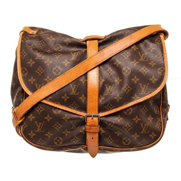 Louis Vuitton Brown Monogram Canvas Saumur 30cm Crossbody Bag