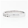 Image 5 : Classic 14k White Gold 0.50 ctw Channel Set 7 Round Diamond Wedding Band Ring