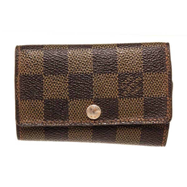 Louis Vuitton Brown Damier Canvas 6 Key Holder Wallet