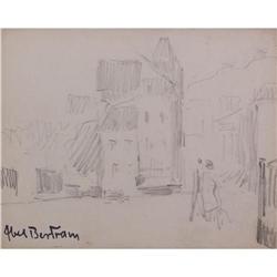 ABEL BERTRAM Sig Drawing French