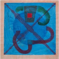 TREVOR BELL Painting 1965 Modern British Art