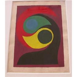 ETIENNE BEOTHY Gouache Painting Hungarian 1927