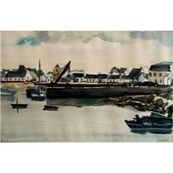 MICHAEL BURGES Watercolor German Art