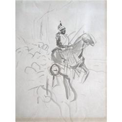 J.LOUIS FORAIN Pen&Ink Drawing French