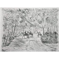 FRANZ HECKENDORF Etching German Art