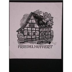 HERMANN HUFFERT- Woodcut-German