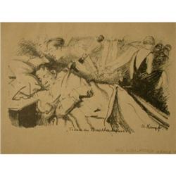 ARTHUR KAMPF Lithograph German Art