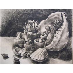 FERENCE KISS Etching Hungarian Art