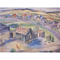 KRAKAUER - Painting 1927 Austrian Israeli
