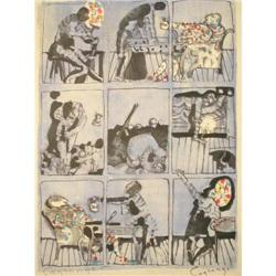 JACQUES LAGRANGE Lithograph French Art